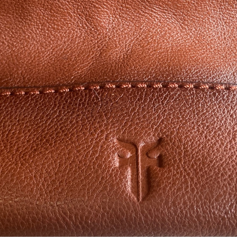 FRYE Cognac Leather Hobo Shoulder Bag Purse